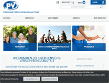 Tablet Screenshot of pensionsversicherungsanstalt.at